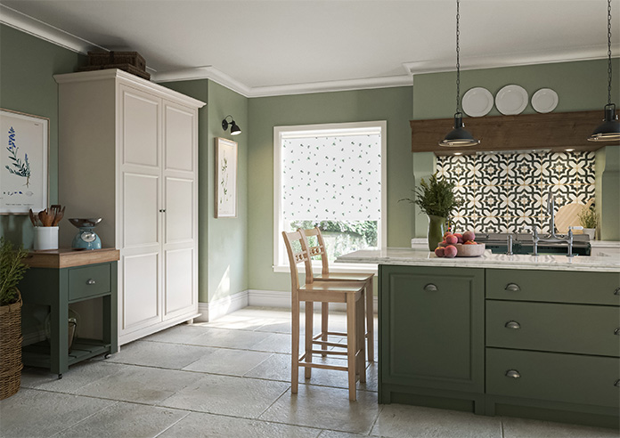 Bumble Bees, Wing Green - Twist&Fit Roller Blind - Image 7